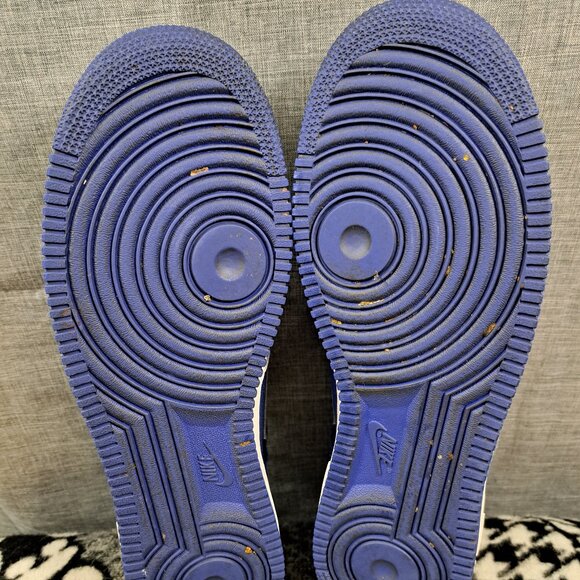 %Size 13 Men Nike Air Force 1 Hyper Blue Elephant Sneakers 488298-416 / A 27 main image 4